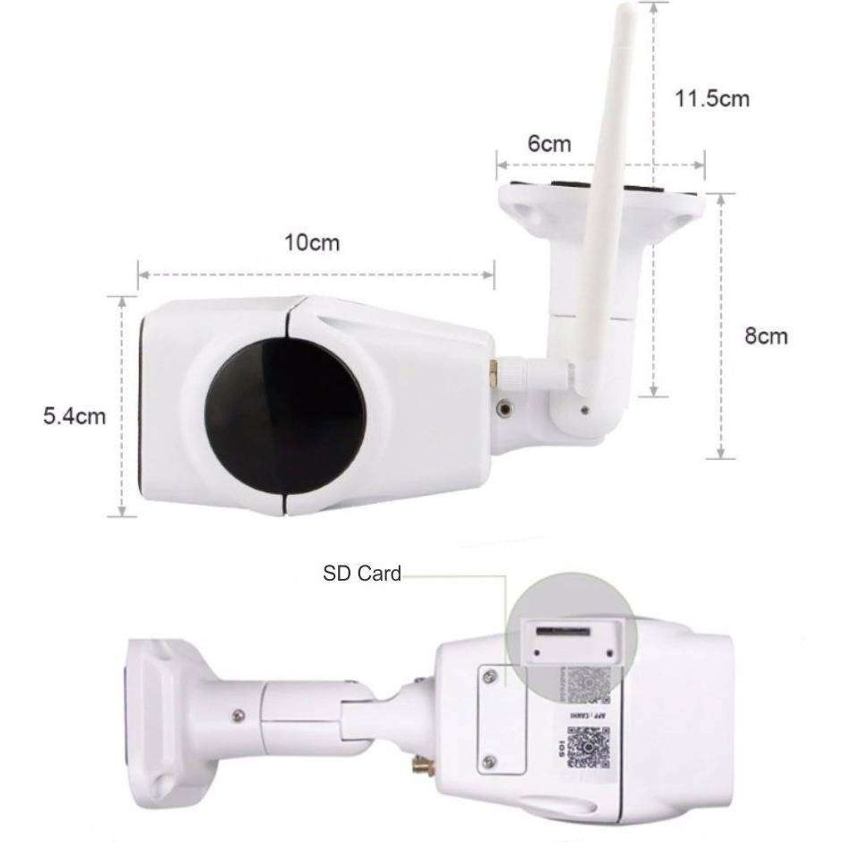 SEGA - Cámara De Seguridad Ip Exterior Audio Wifi 1080p Hd Bala