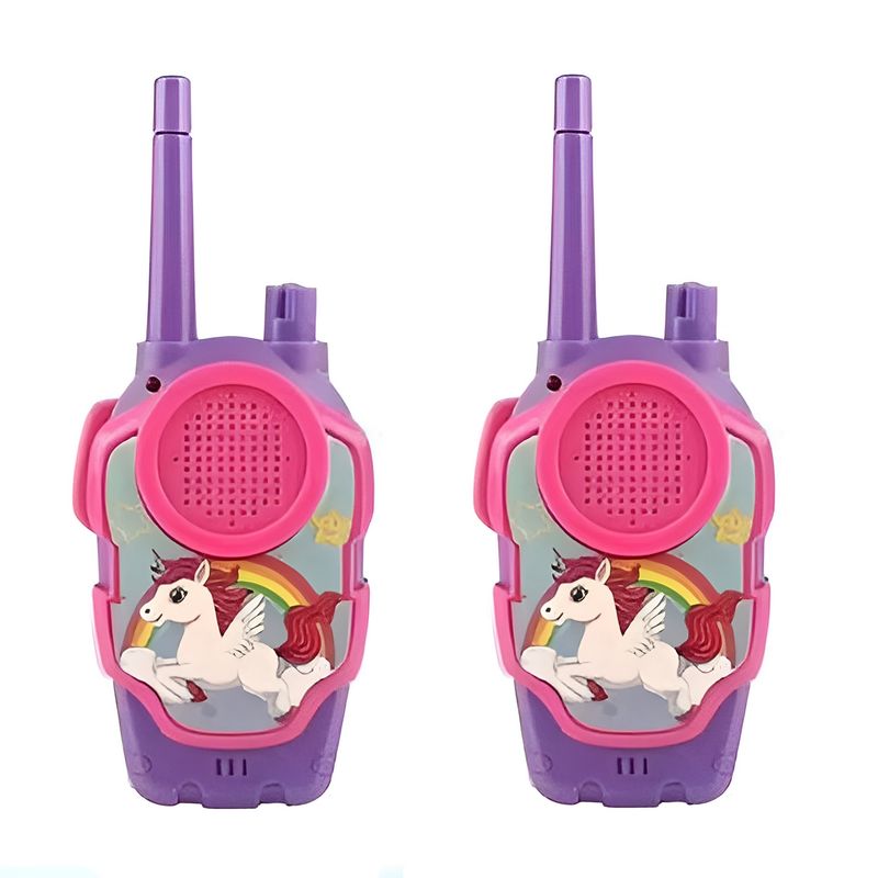 DAYOSHOP - Juguete Walkie Talkies Boquitoquis Niñas Unicornio+ Baterias