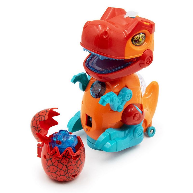 DAYOSHOP - Dinosaurio Rex Huevo Dino Juguete Interactivo Robot +bateria