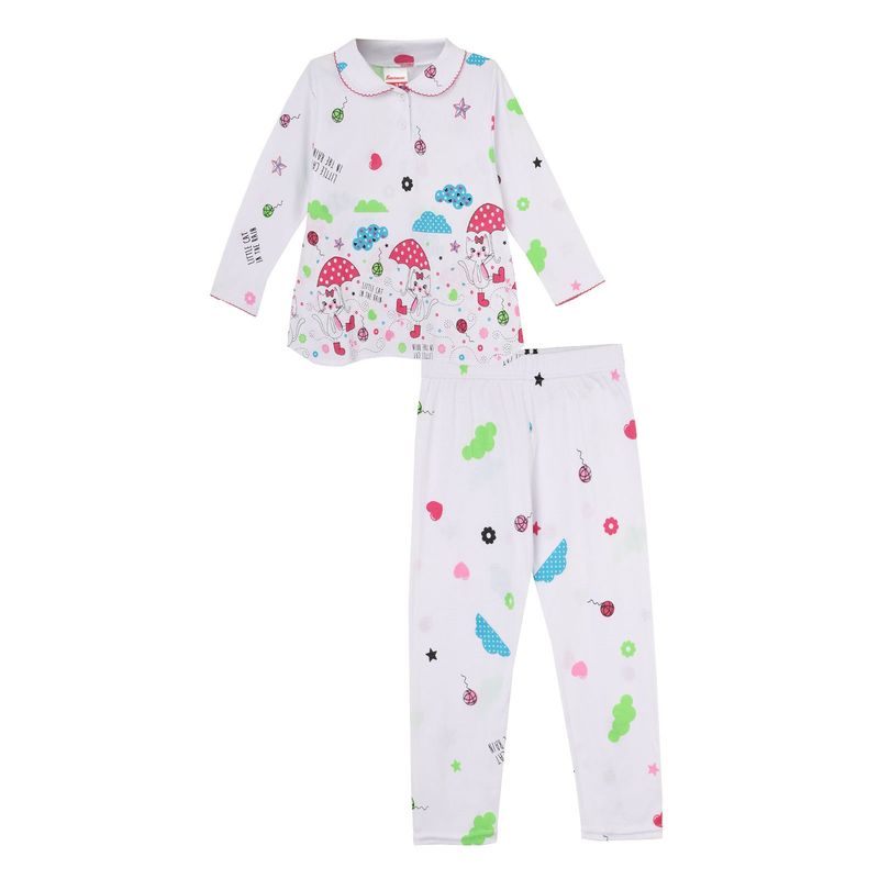 SANTANA - Pijama Niña Cenefa Verde