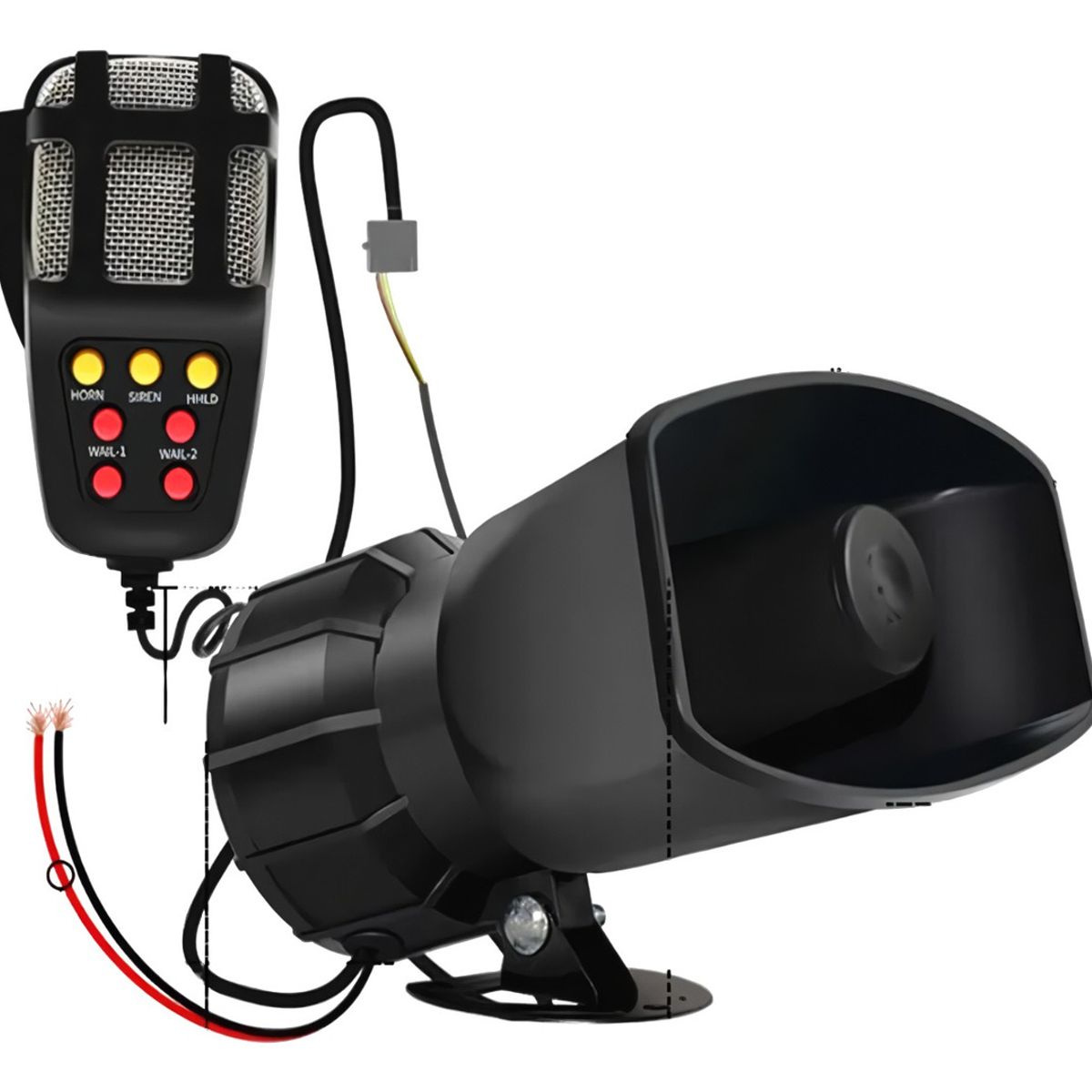 GENERICO - Sirena Bocina Megáfono Perifoneo Altavoz Vehículos Carros