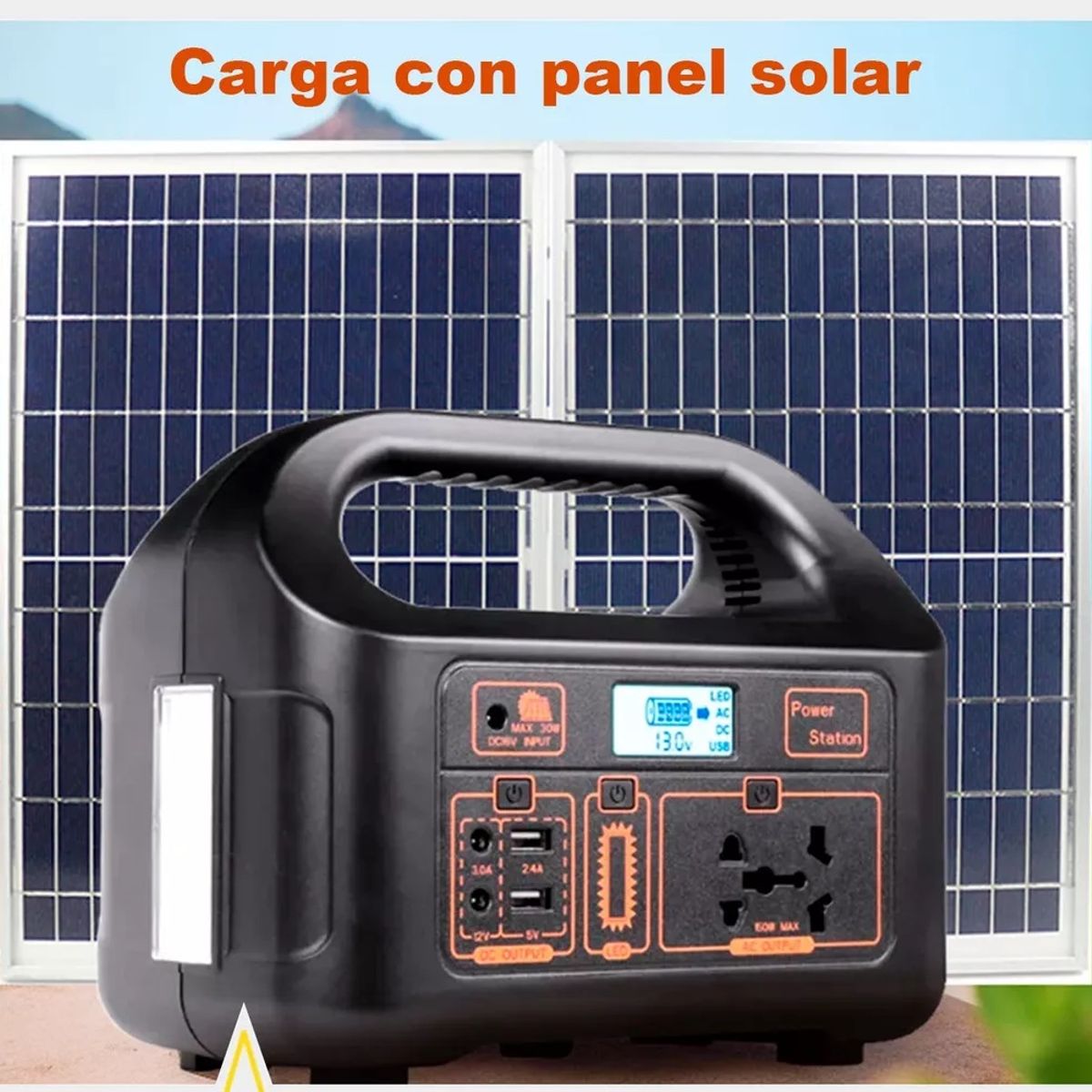 MILOPTS - Panel Solar Central Estación De Energética Portátil 150w