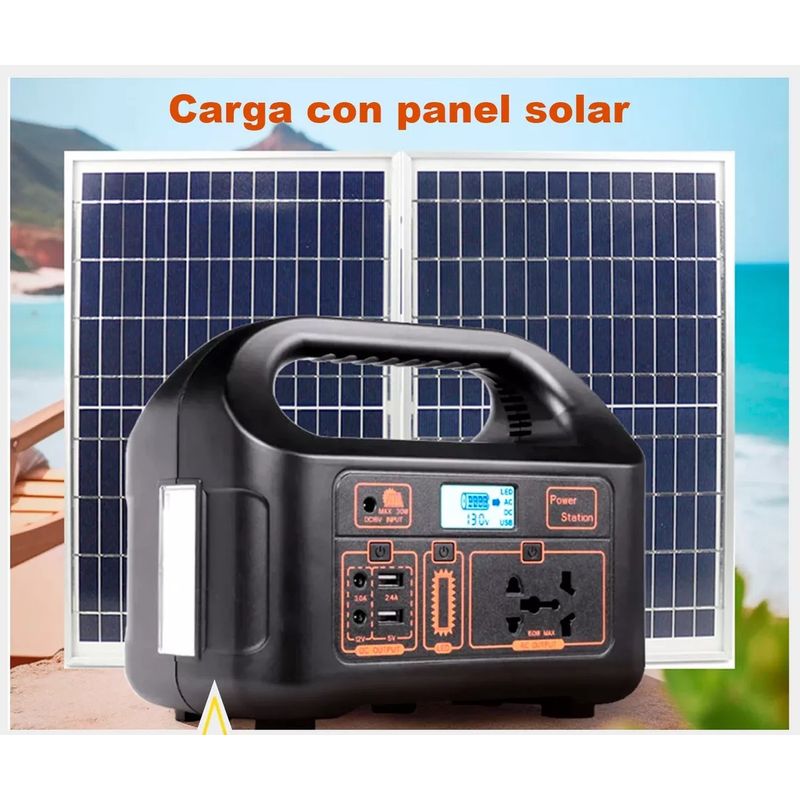 MILOPTS - Panel Solar Central Estación De Energética Portátil 150w