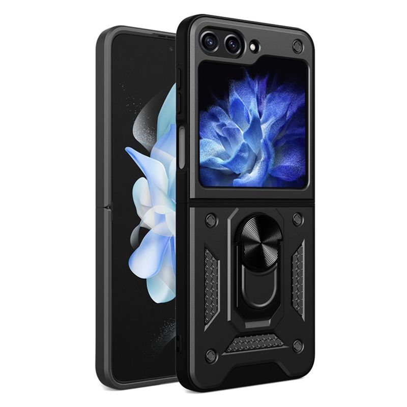 GENERICO - Funda Estuche Anti Golpes Compatible Samsung Z Flip 6 Negro