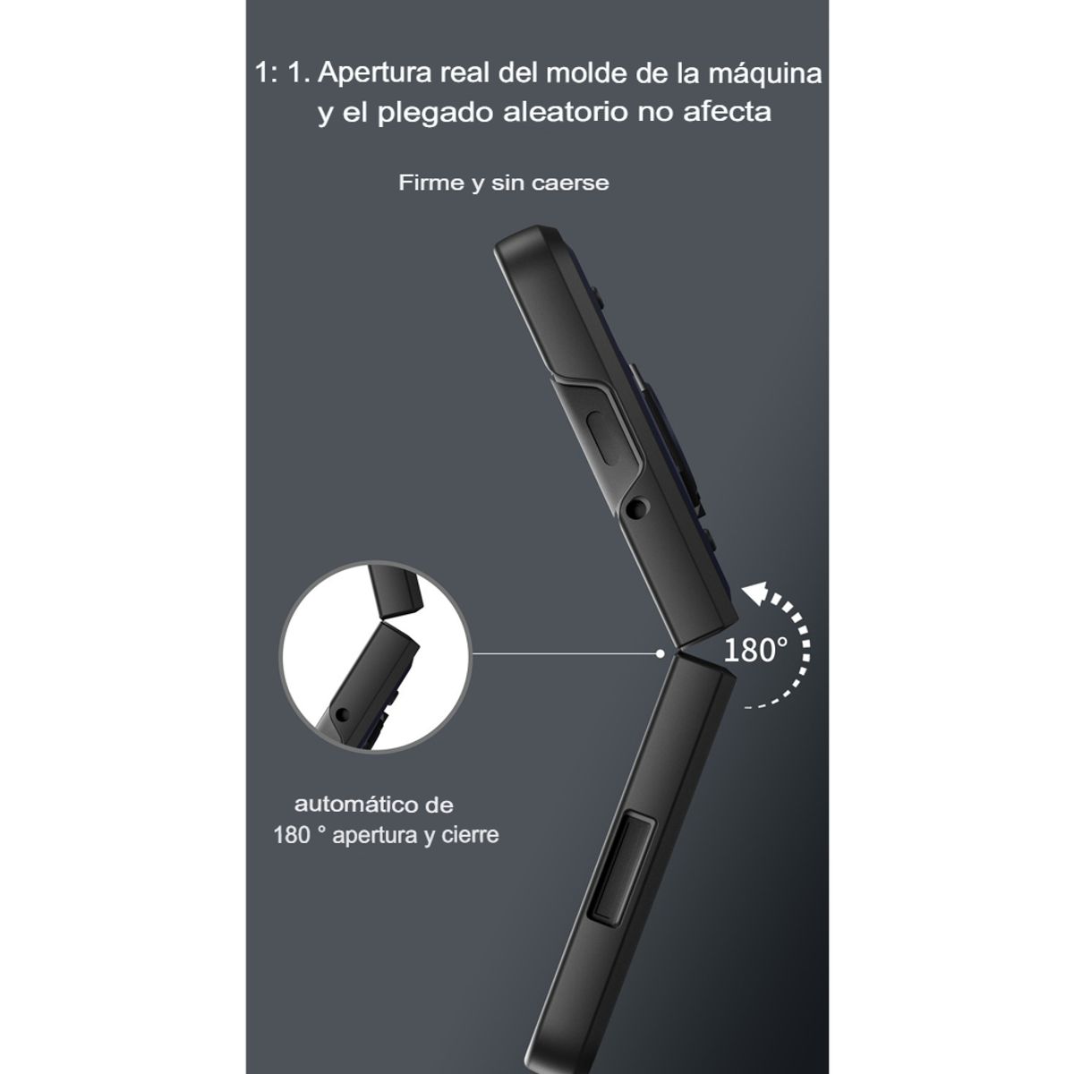 GENERICO - Funda Estuche Anti Golpes Compatible Samsung Z Flip 6 Negro