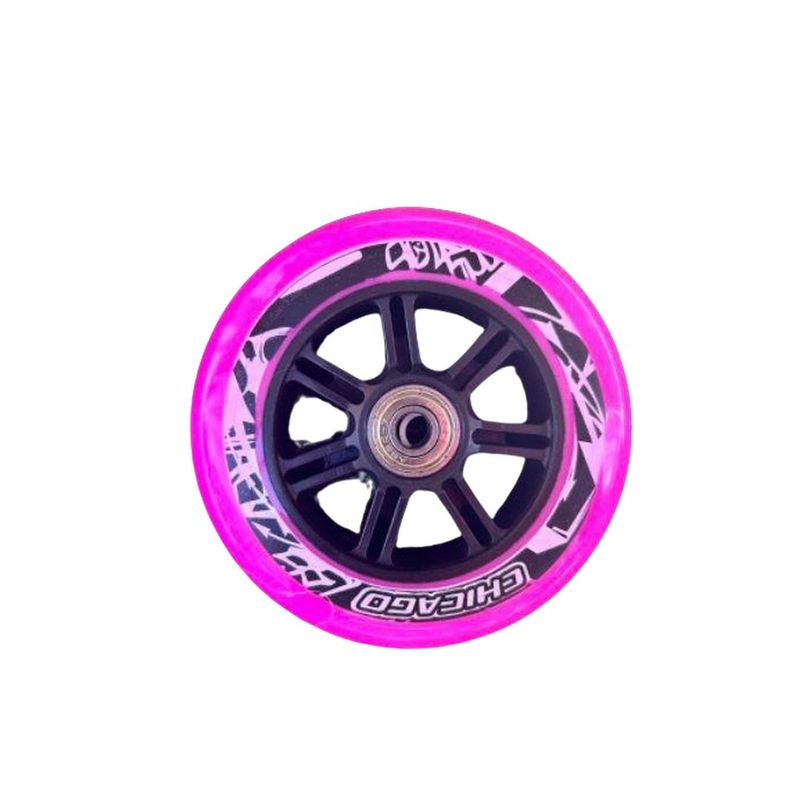 GENERICO - Ruedas para patinaje semiprofesionales 90MM Color Fucsia