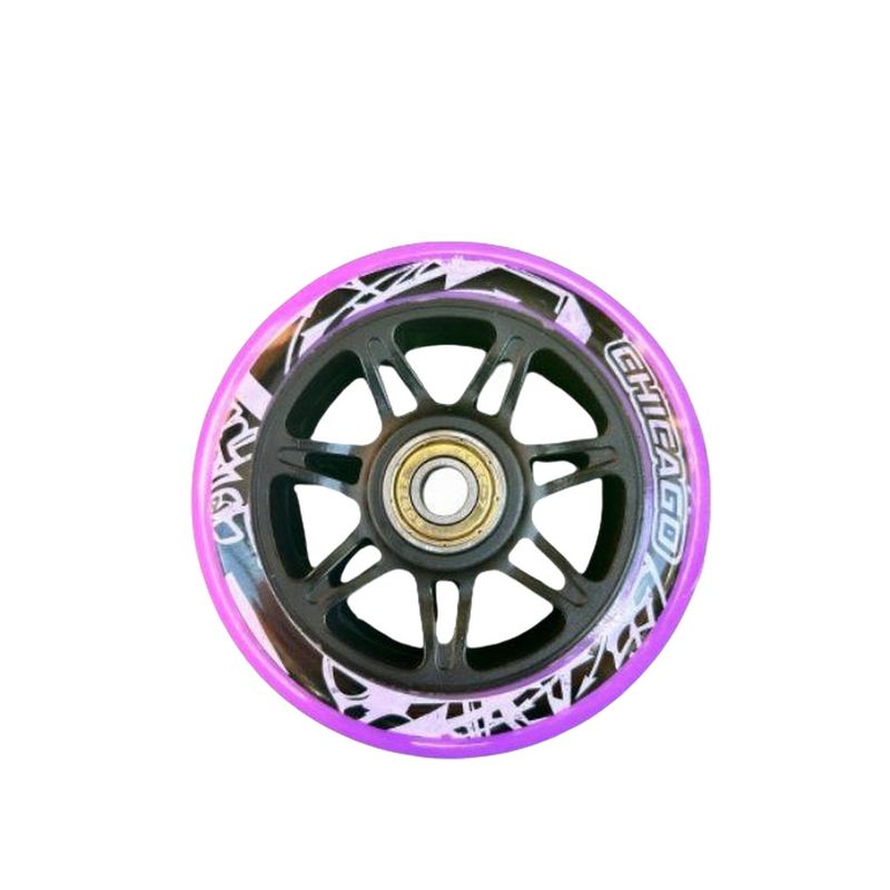 GENERICO - Ruedas para patinaje semiprofesionales 100MM Color morado