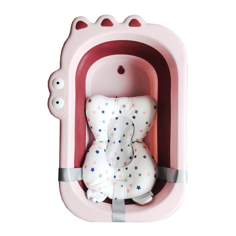 ENFANT'ASY - Bañera Tina Plegable Bebé Antideslizante Portátil + Cojín