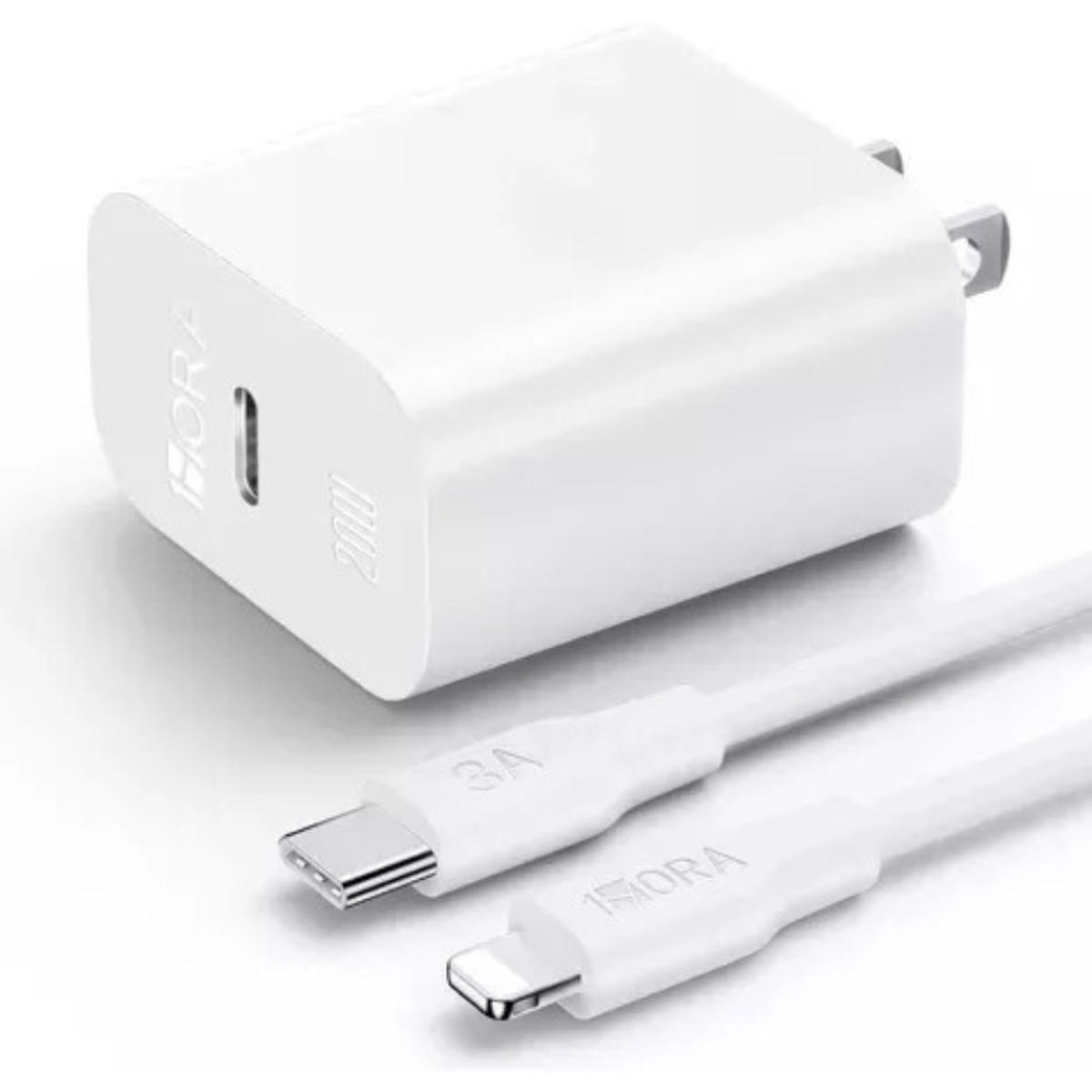 1HORA - Cargador Para Iphone Carga Rapida 20w Carga Segura 50% en 30 minutos