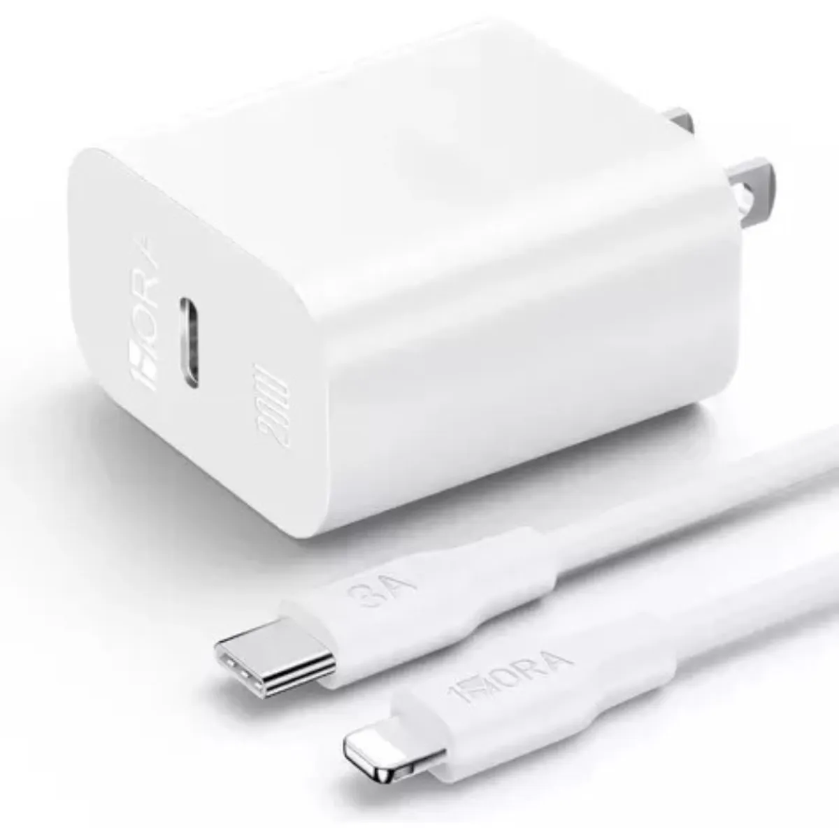 1HORA - Cargador Para Iphone Carga Rapida 20w Carga Segura 50% en 30 minutos