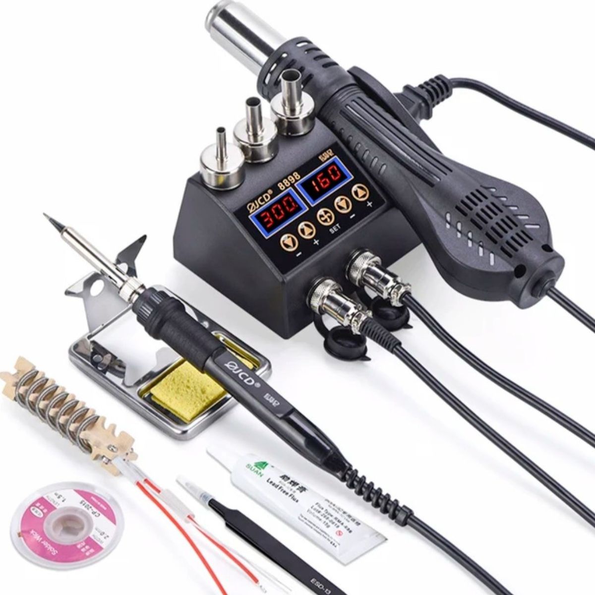 GENERICO - Estación De Soldadura Y Calor Pantalla Lcd Full