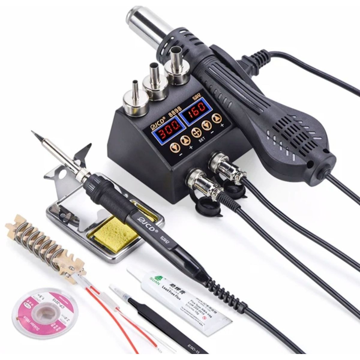 GENERICO - Estación De Soldadura Y Calor Pantalla Lcd Full