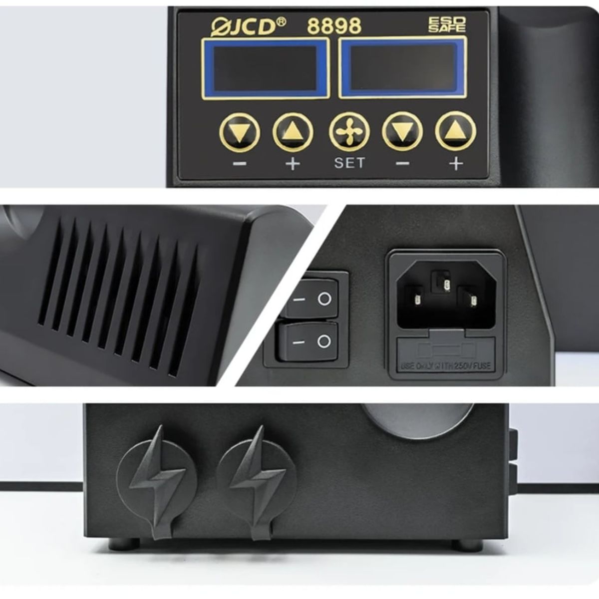 GENERICO - Estación De Soldadura Y Calor Pantalla Lcd Full