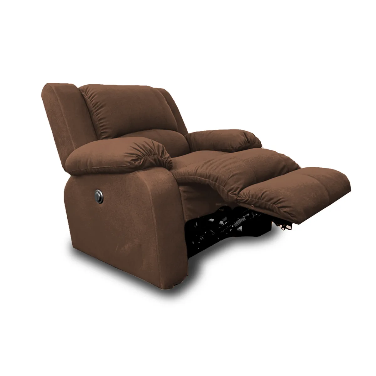 INDUSTRIAL BASESTILOS - Silla reclinable manual poliester Cafe_.