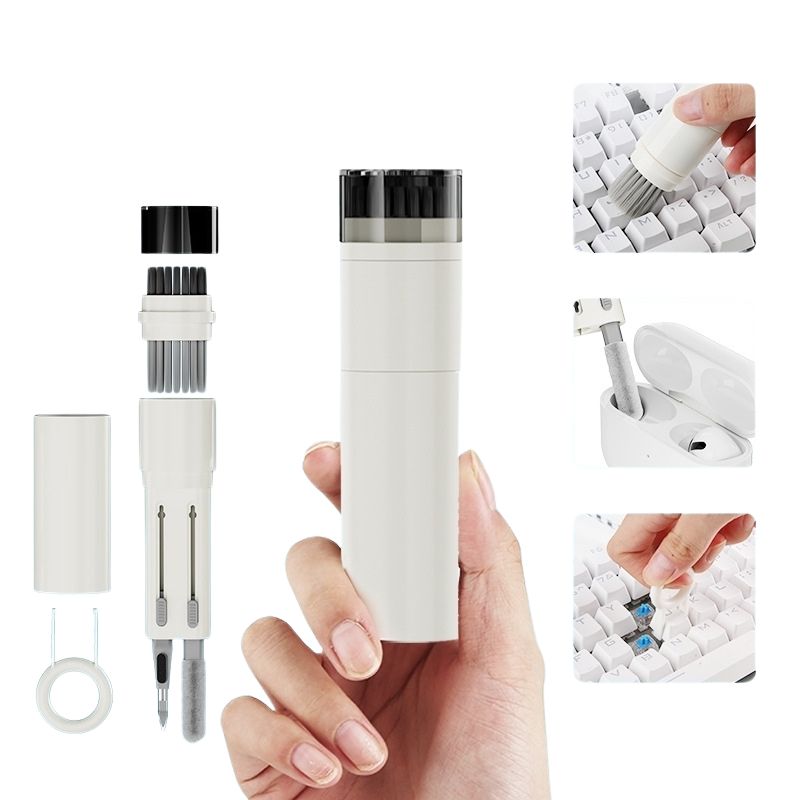 GENERICO - Kit Cepillo de Limpieza para Computadores Celulares Audífonos 6 en 1