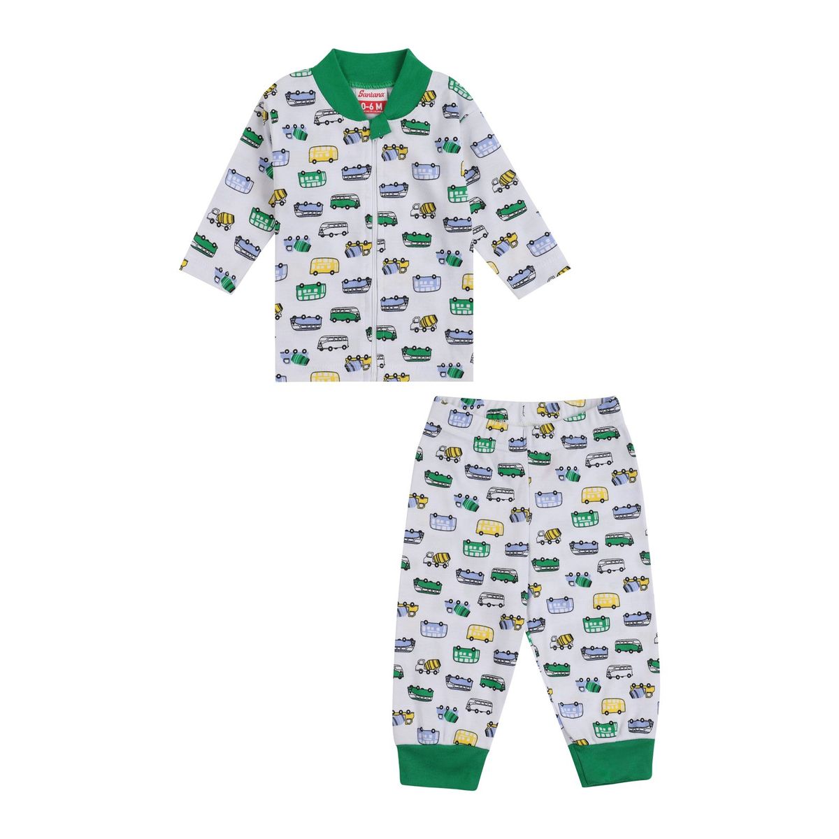 SANTANA - Pijama Bebé Santana Verde