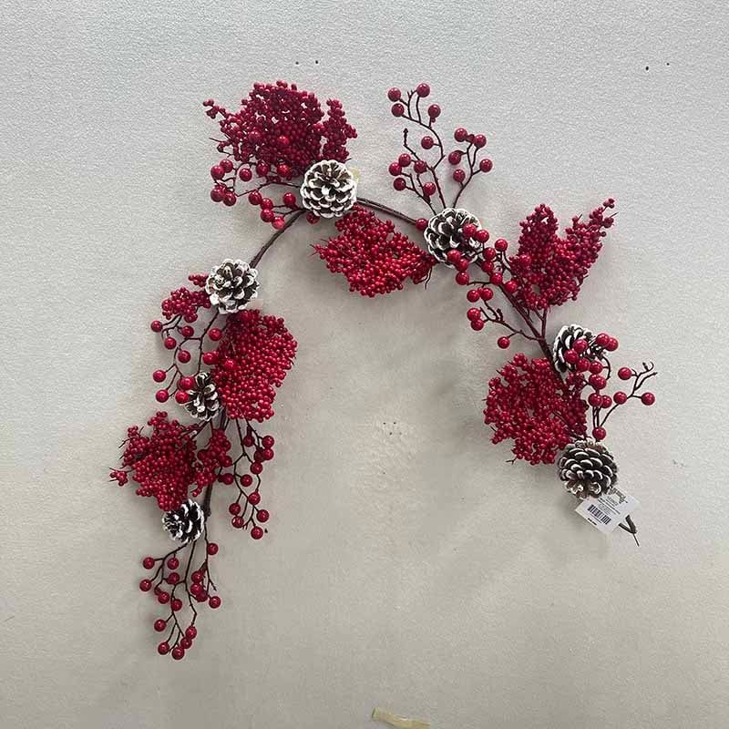 BURICA - GUIRNALDA 120CM BERRY PIÑAS