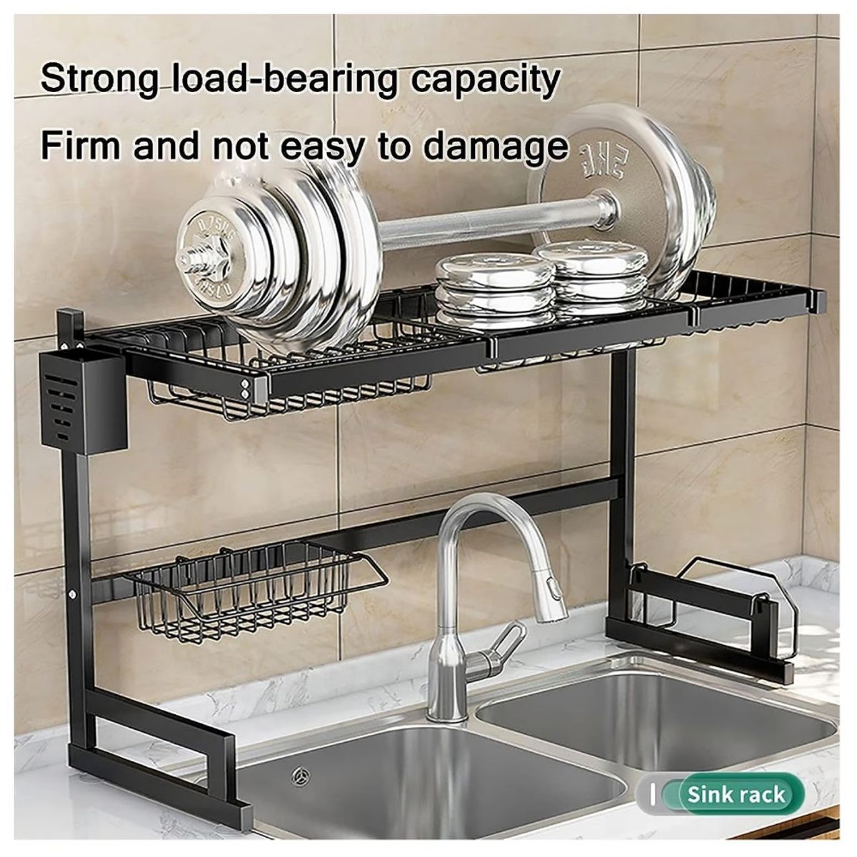 ONE PIXEL - Escurridor De Platos Metálico Para Sobre Poner En Lavaplatos 85cm