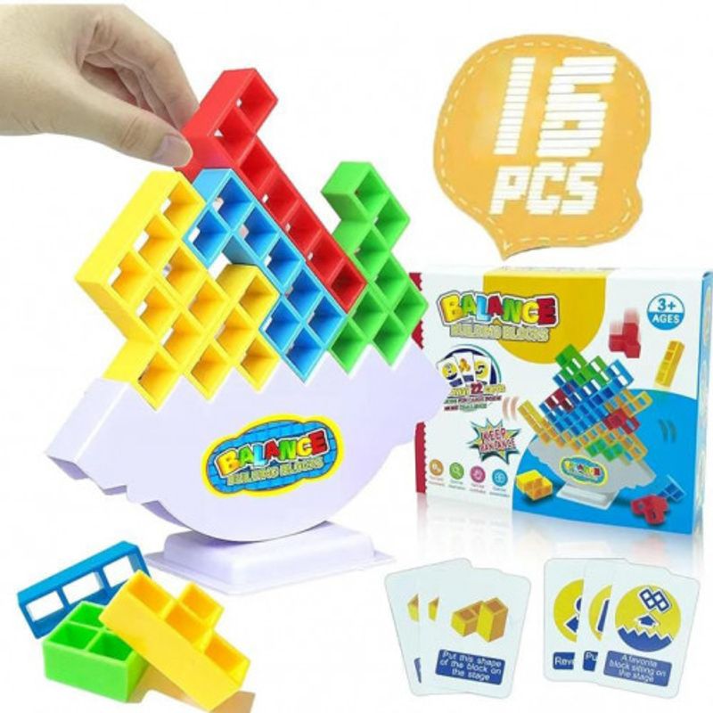 TETRA - Tetra Tower Juego De Mesa Equilibrio Apilable Didactico