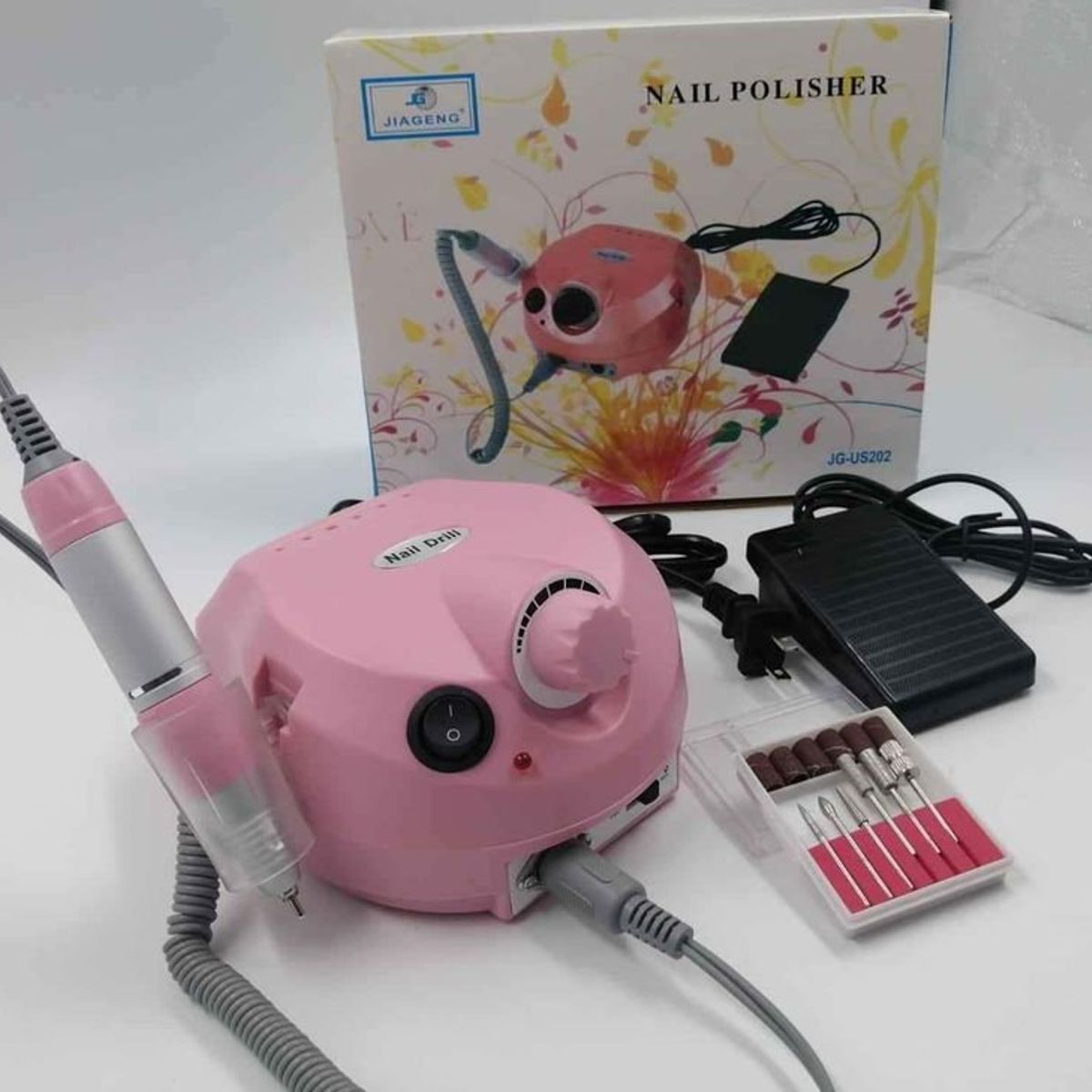 HOME - Kit Pulidor Uñas Eléctrico Profesional Manicurapedicura
