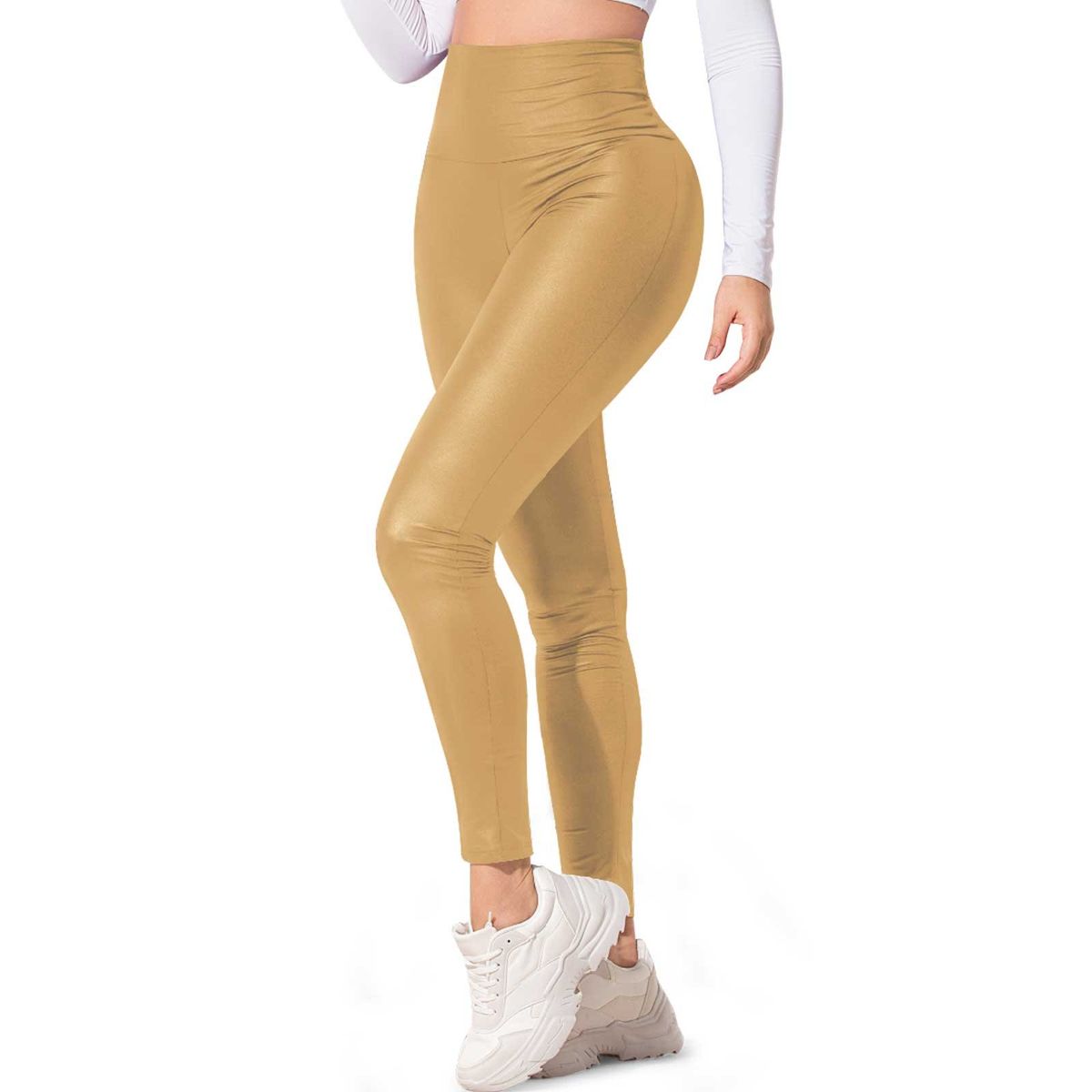 MARKETING PERSONAL - Legging Mujer Dorado Mp 75856