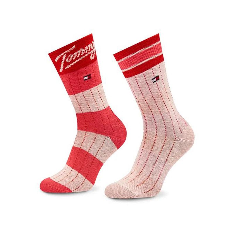 TOMMY HILFIGER - Paquete De 2 Calcetines Con Logo Bordado Para Niños Tommy Hilfiger