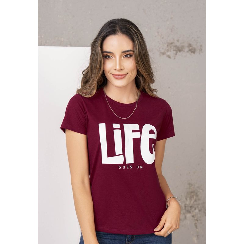 RUTTA - Camiseta Mujer Vinotinto Rutta 1117
