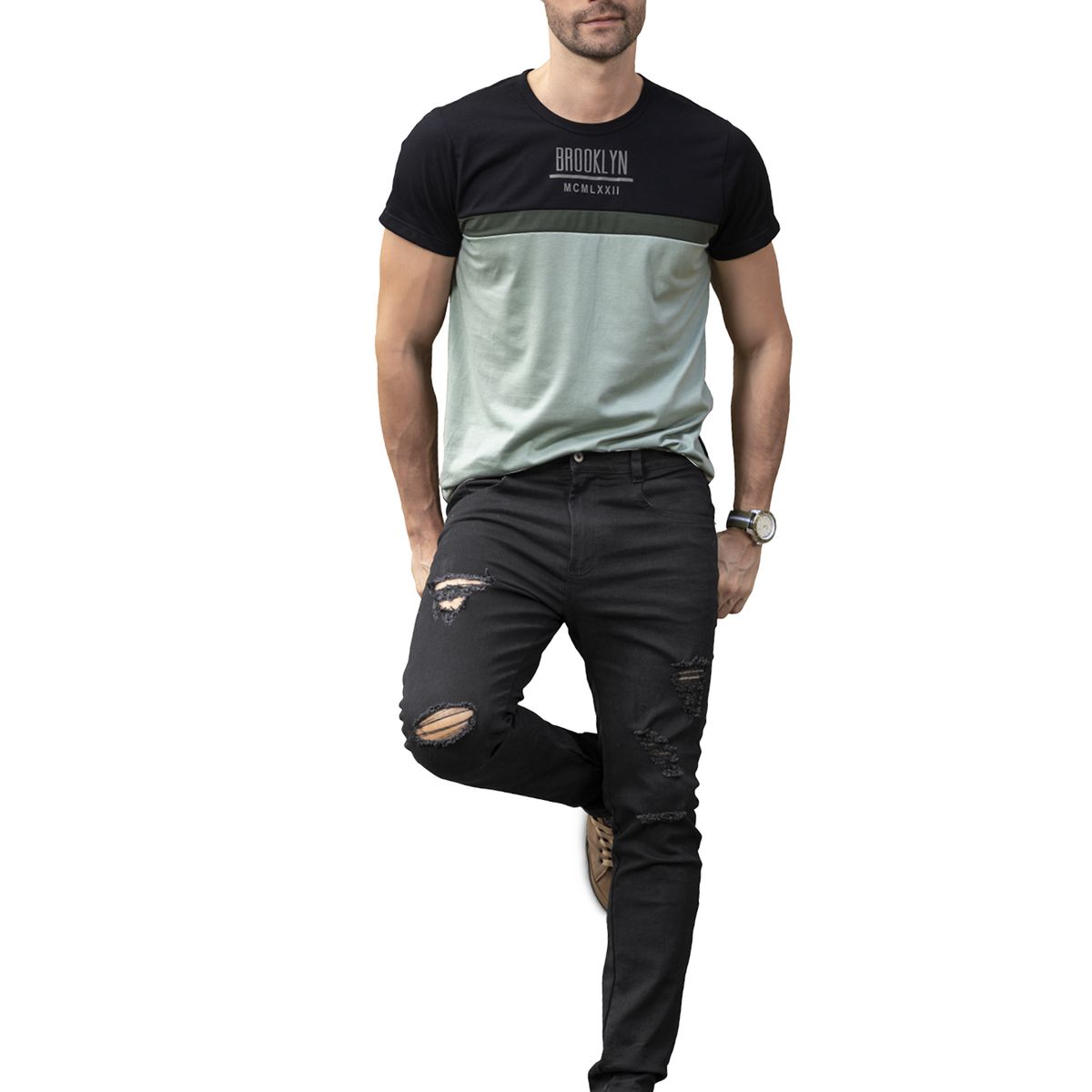 MARKETING PERSONAL - Camiseta Hombre Multicolor Mp 34807