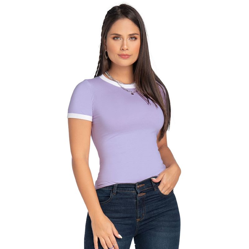 ATYPICAL - Camiseta Mujer Lila Atypical 87105