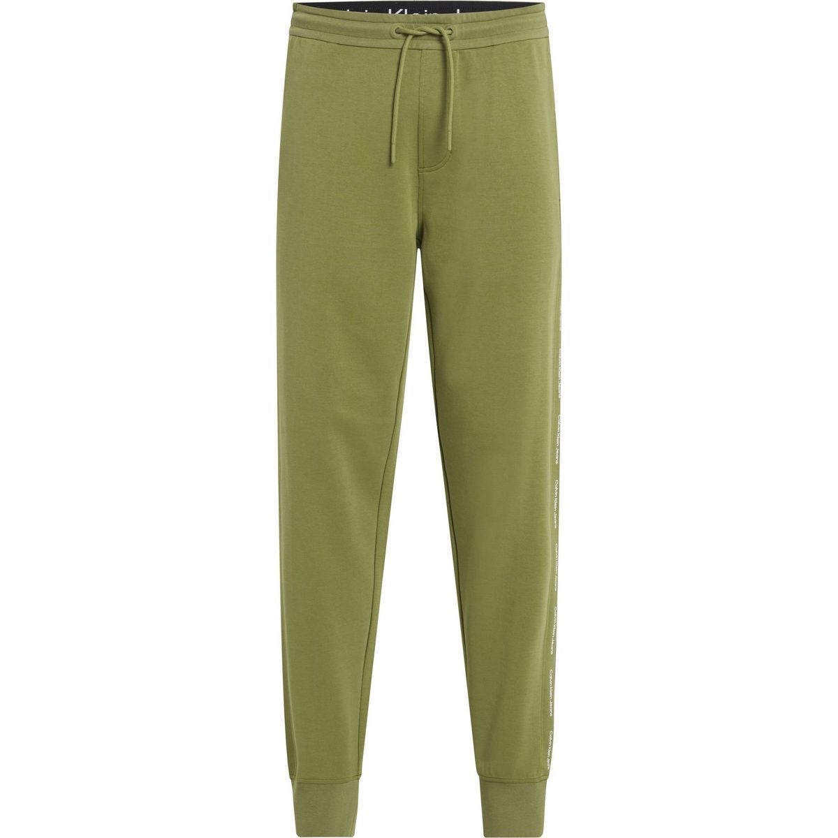 CALVIN KLEIN - Jogger verde con cintas laterales y logo repetitivo Calvin Klein