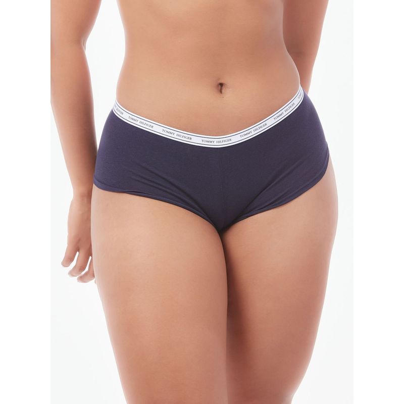 TOMMY HILFIGER - Boyshort Azul Con Logo Para Mujer Tommy Hilfiger