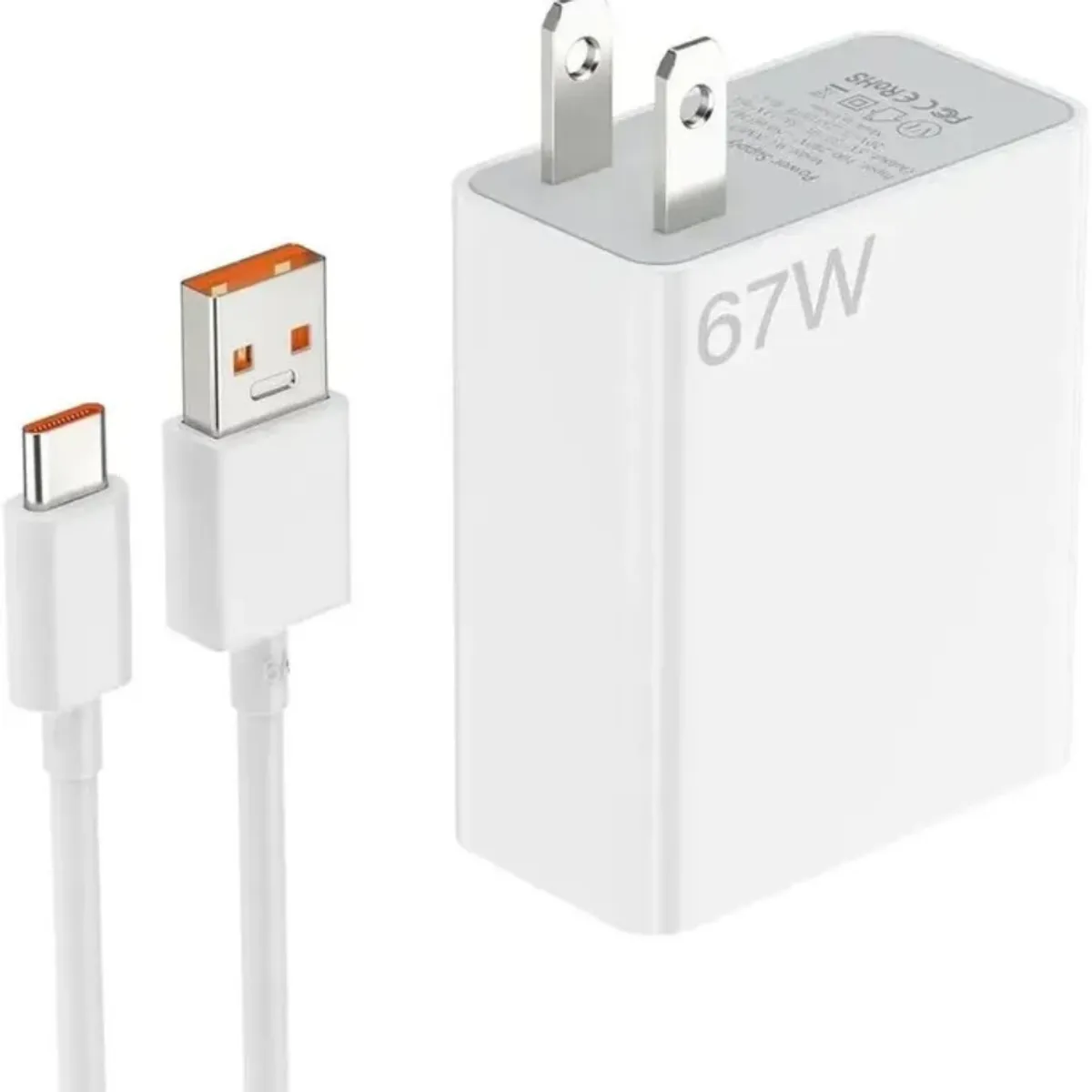 GENERICO - Cargador 67w Carga Rapida Compatible Xiaomi y Android