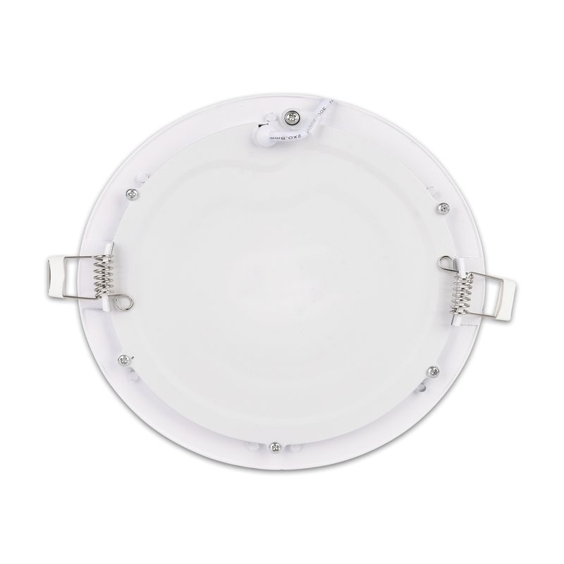 VCP - Panel Led 12w Pack X 5 Incrustar Embutir Redondo Luz Blanca