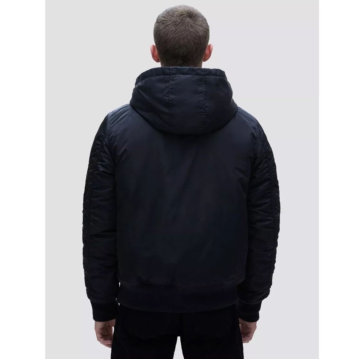 ALPHA INDUSTRIES - Chaqueta Alpha Industries con Capota Ma-1 Hooded Rib Flight Jacket