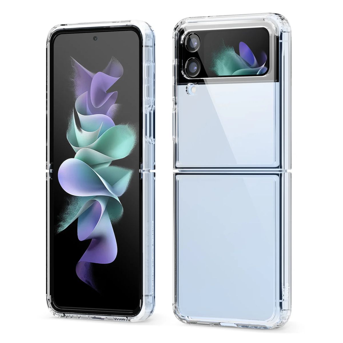 GENERICO - Clear Case Hybrid Protector Compatible Samsung Z Flip 4 Transparente