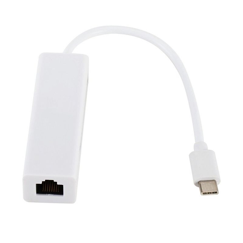 GENERICO - Adaptador USB-C - Tipo C a Puerto Ethernet RJ45 Para Macbook o PC