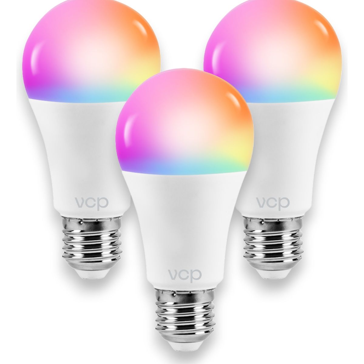 VCP - Bombillo Led Inteligente Wifi Google Alexa 9w A19 X 3