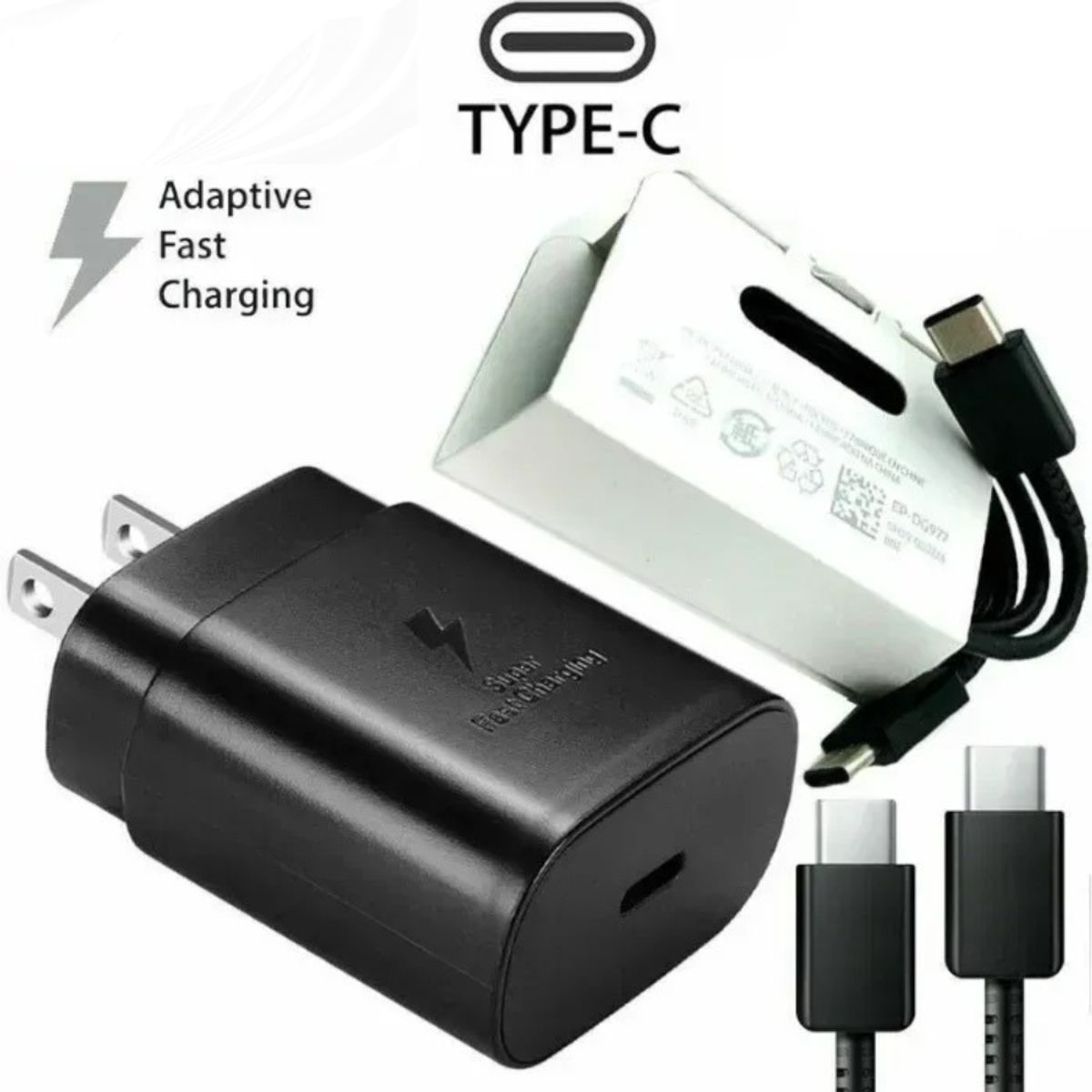 GENERICO - Cargador Tipo C 25w Carga Rápido Para Samsung + Cable