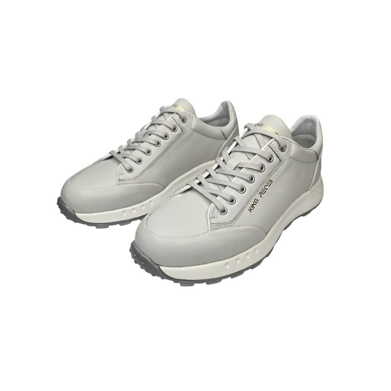KING PIECES - Tenis  unisex En Cuero Italiano Liso marfil  King Pieces bary  4