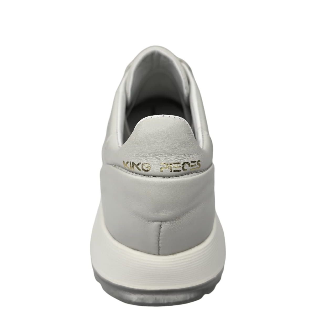 KING PIECES - Tenis  unisex En Cuero Italiano Liso marfil  King Pieces bary  4