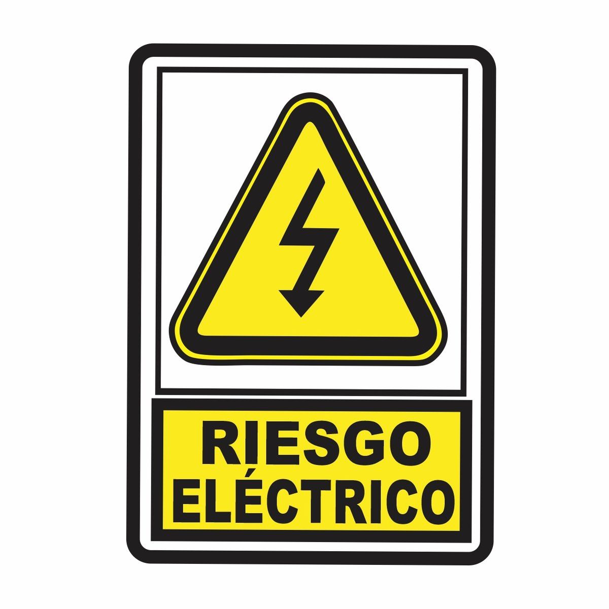 GENERICO - Señalización Aviso Exterior Riesgo Electrico 20x15 Cms