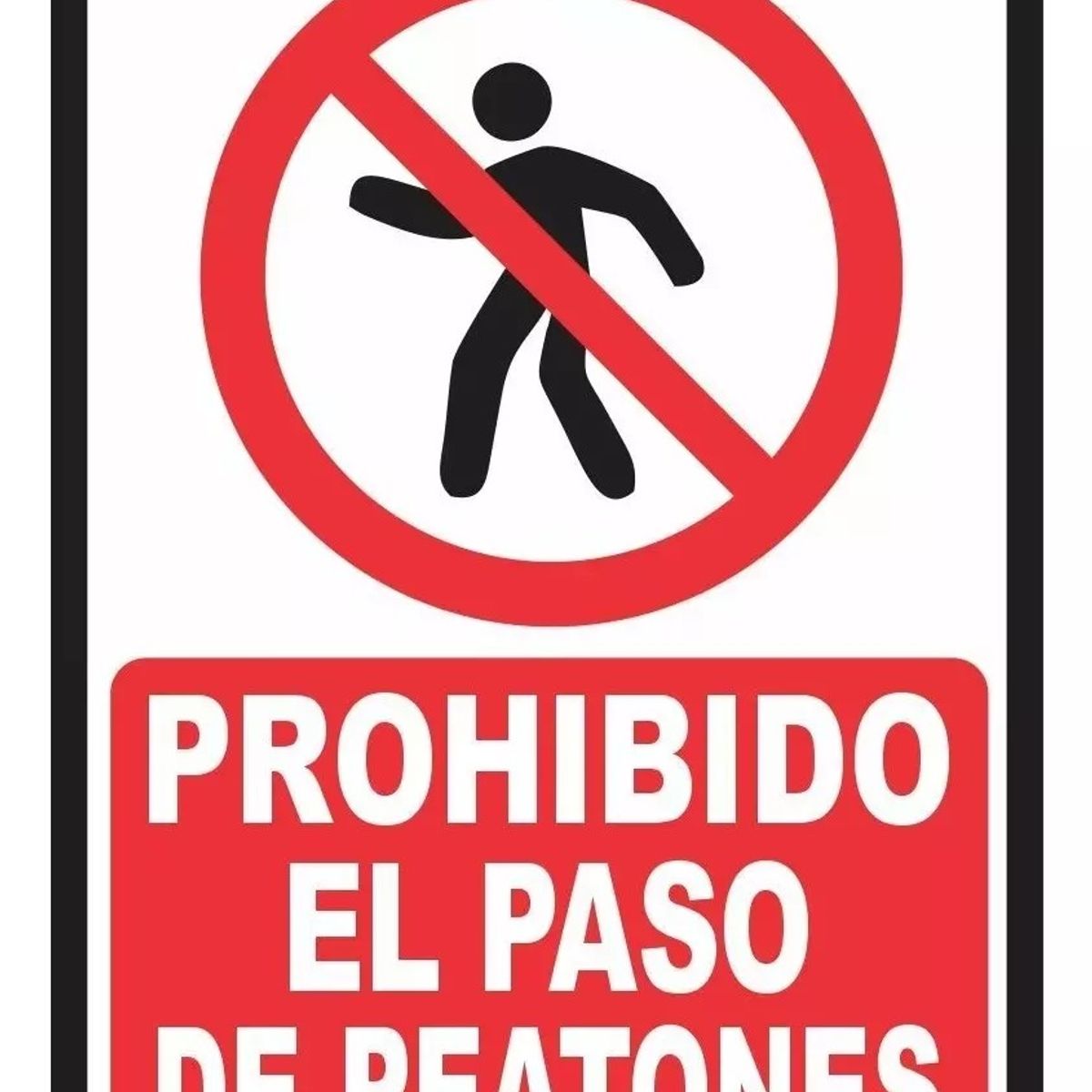 GENERICO - Señalización Aviso Propiedad Privada Prohibido Paso 20x15 Cm