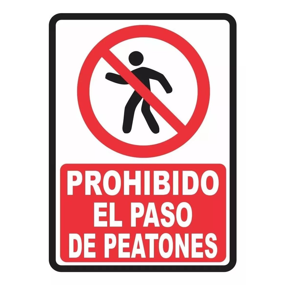 GENERICO - Señalización Aviso Propiedad Privada Prohibido Paso 20x15 Cm