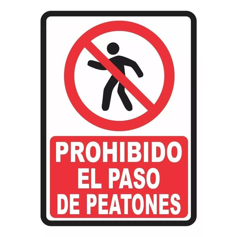 GENERICO - Señalización Aviso Propiedad Privada Prohibido Paso 20x15 Cm