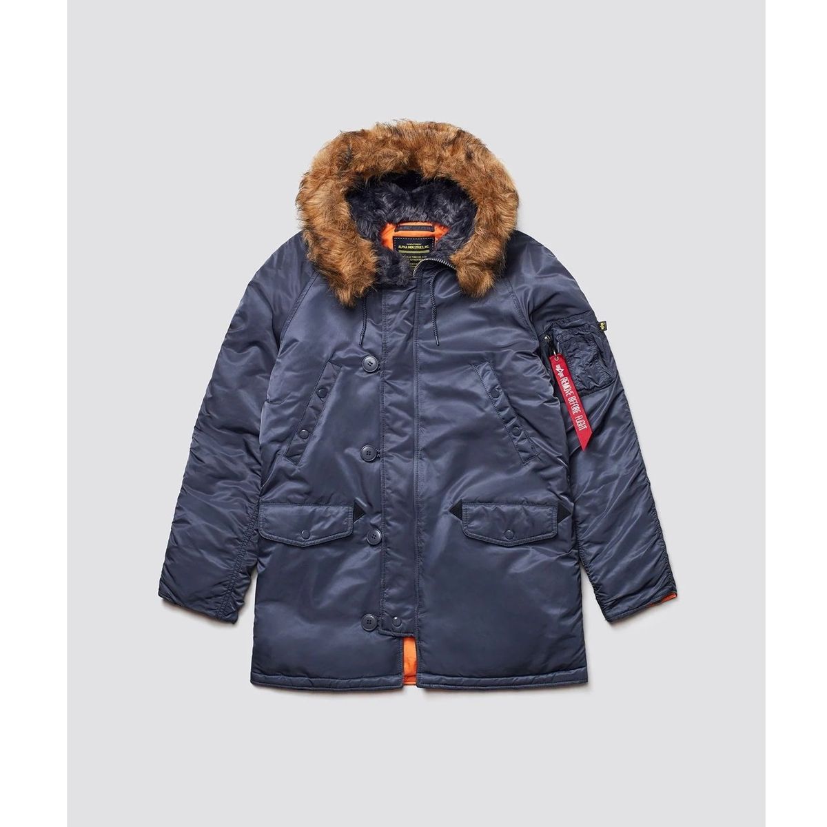 ALPHA INDUSTRIES - Chaqueta Alpha Industries de Invierno N-3B Slim Fit Parka