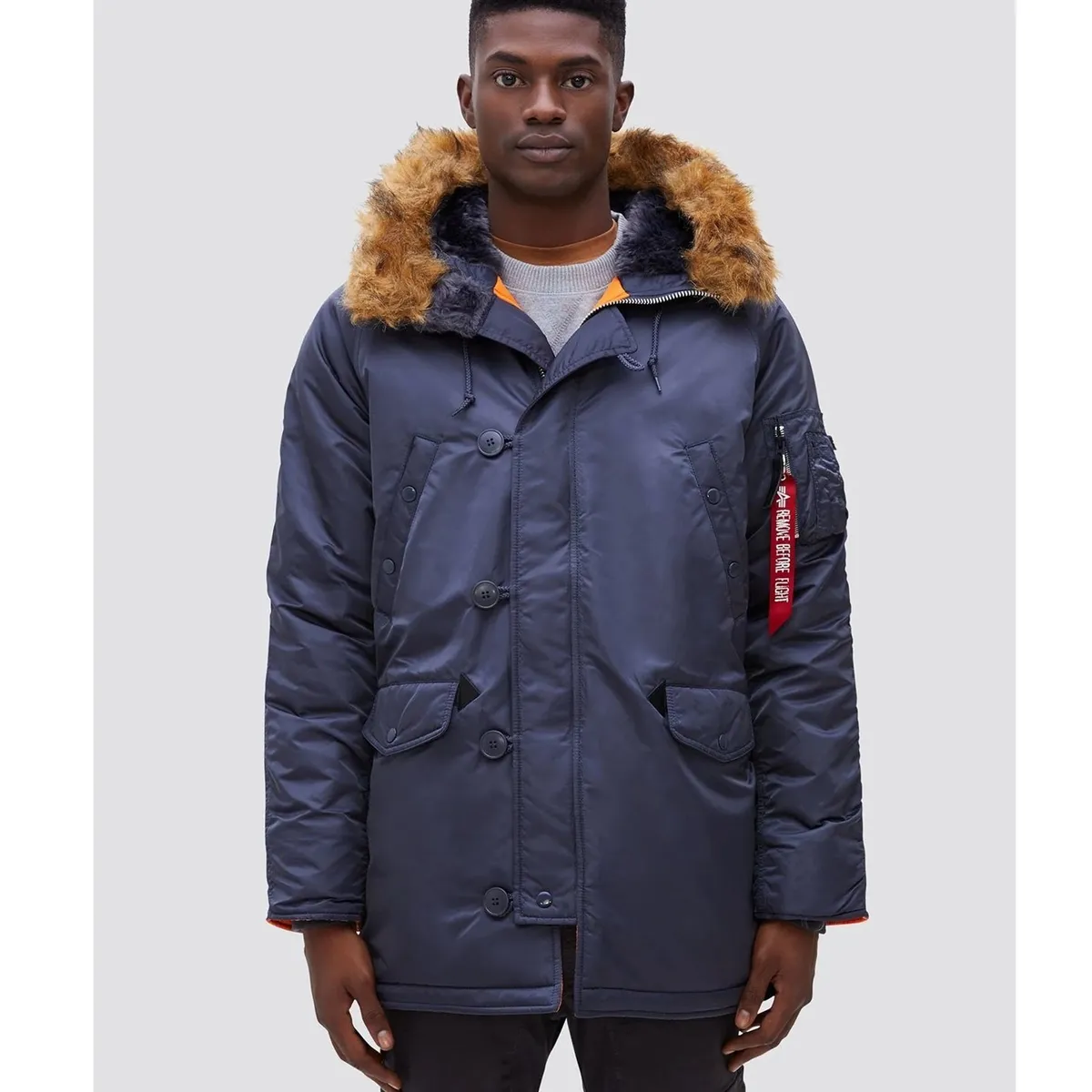 ALPHA INDUSTRIES - Chaqueta Alpha Industries de Invierno N-3B Slim Fit Parka