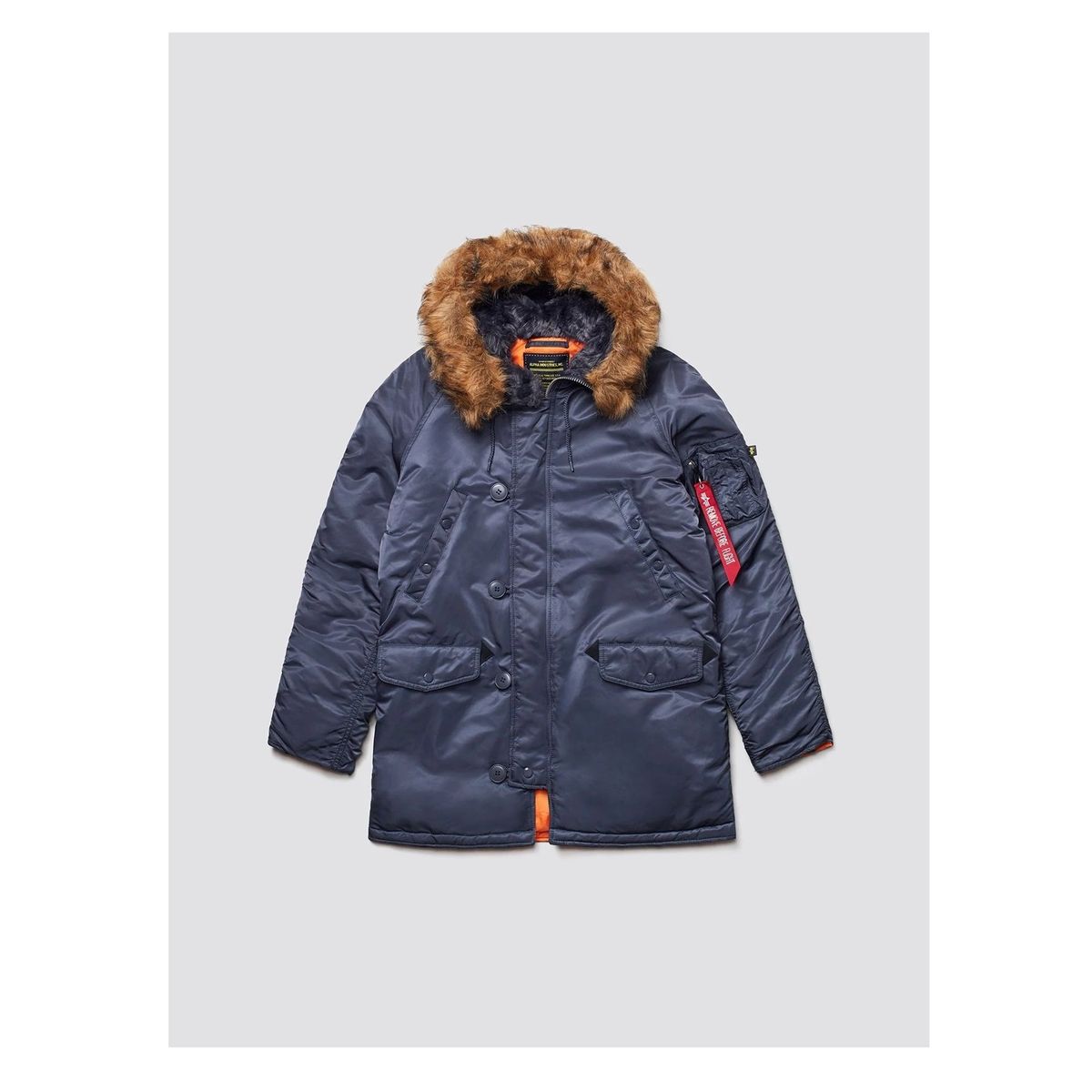 ALPHA INDUSTRIES - Chaqueta Alpha Industries de Invierno N-3B Slim Fit Parka