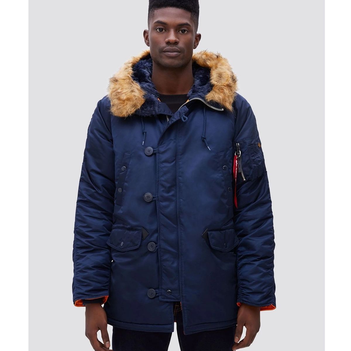 ALPHA INDUSTRIES - Chaqueta Alpha Industries de Invierno N-3B Slim Fit Parka