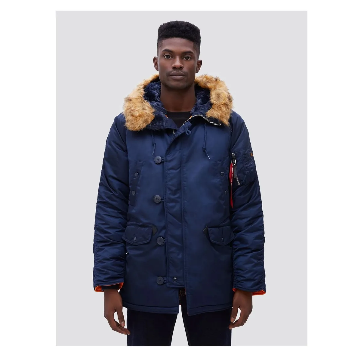 ALPHA INDUSTRIES - Chaqueta Alpha Industries de Invierno N-3B Slim Fit Parka
