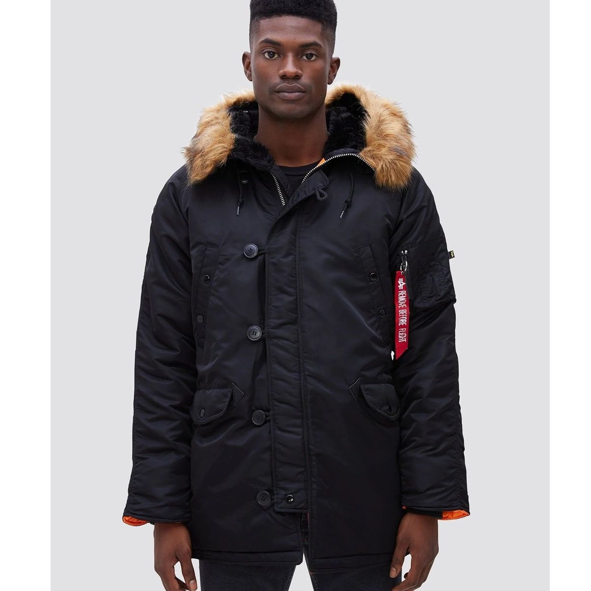 ALPHA INDUSTRIES - Chaqueta Alpha Industries de Invierno N-3B Slim Fit Parka
